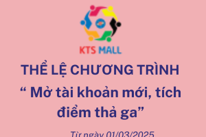 THỂ LỆ CHƯƠNG TRÌNH  “ Mở tài khoản mới, tích điểm thả ga” từ ngày 1/3/2025