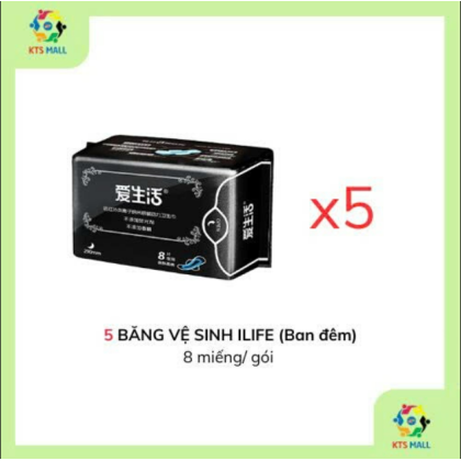 COMBO 5 BĂNG VỆ SINH ILIFE (Ban Đêm)