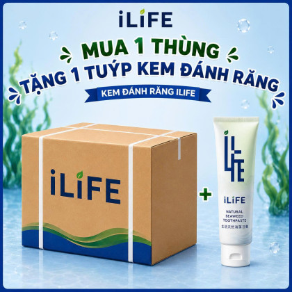 1 Thùng ( 60 hộp ) KEM ĐÁNH RĂNG TẢO BIỂN ILIFE