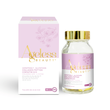 VIÊN UỐNG ĐẸP DA AGELESS BEAUTY+ hỗ trợ làm đẹp da, chống lão hóa, giúp da khỏe mạnh từ bên trong