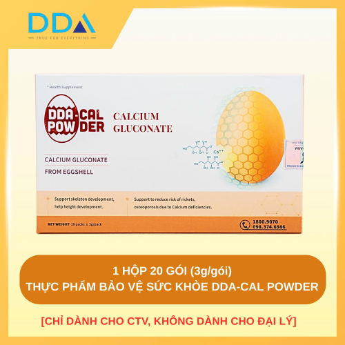 [CHỈ DÀNH CHO CTV, KHÔNG DÀNH CHO ĐẠI LÝ] Thực Phẩm Bảo Vệ Sức Khỏe DDA-CAL POWDER