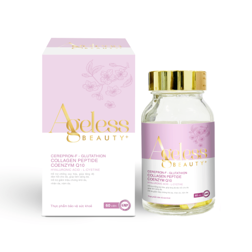 VIÊN UỐNG ĐẸP DA AGELESS BEAUTY+ hỗ trợ làm đẹp da, chống lão hóa, giúp da khỏe mạnh từ bên trong